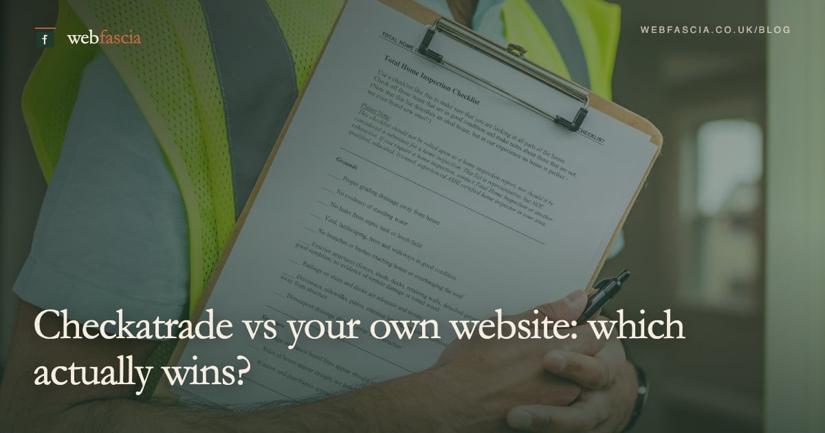 Checkatrade vs your own website: which actually wins?