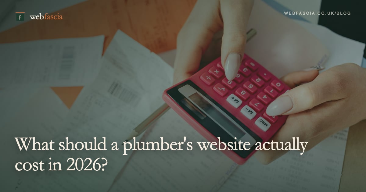 What should a plumber's website actually cost in 2026?